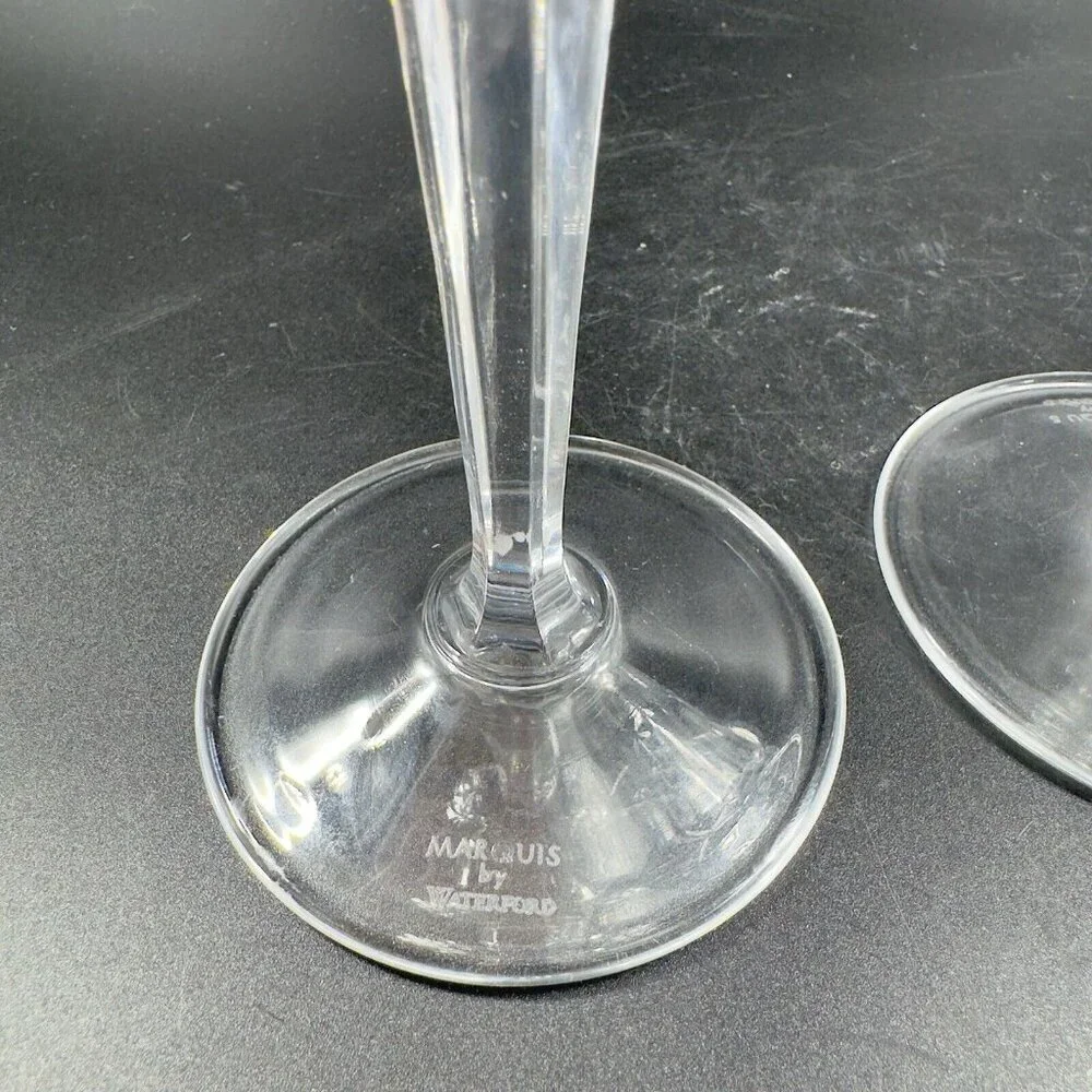 Waterford Crystal‎ Marquis Clear Sparkle Elegant Glassware Goblet Glasses 2 Set